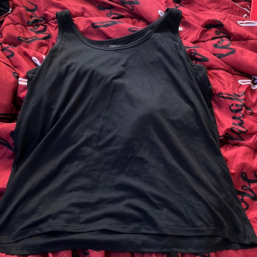 Black tank top